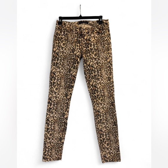 Guess Denim - Vintage Guess Los-rise Cheetah Print Skinny Jeans